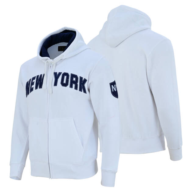 Patched Zipper Hoodie